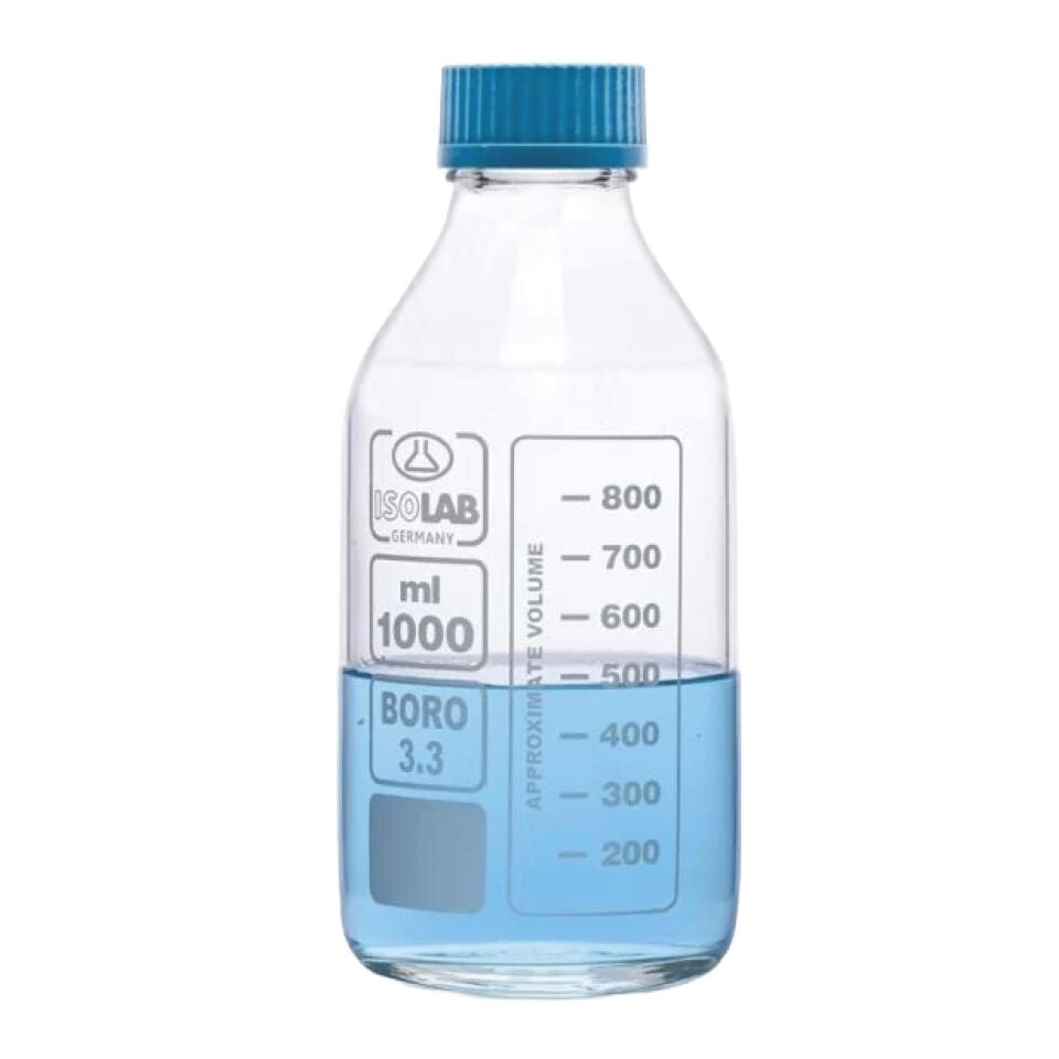Isolab 061.01.100 Cam Şişe Vidalı 100 ml (10'lu)