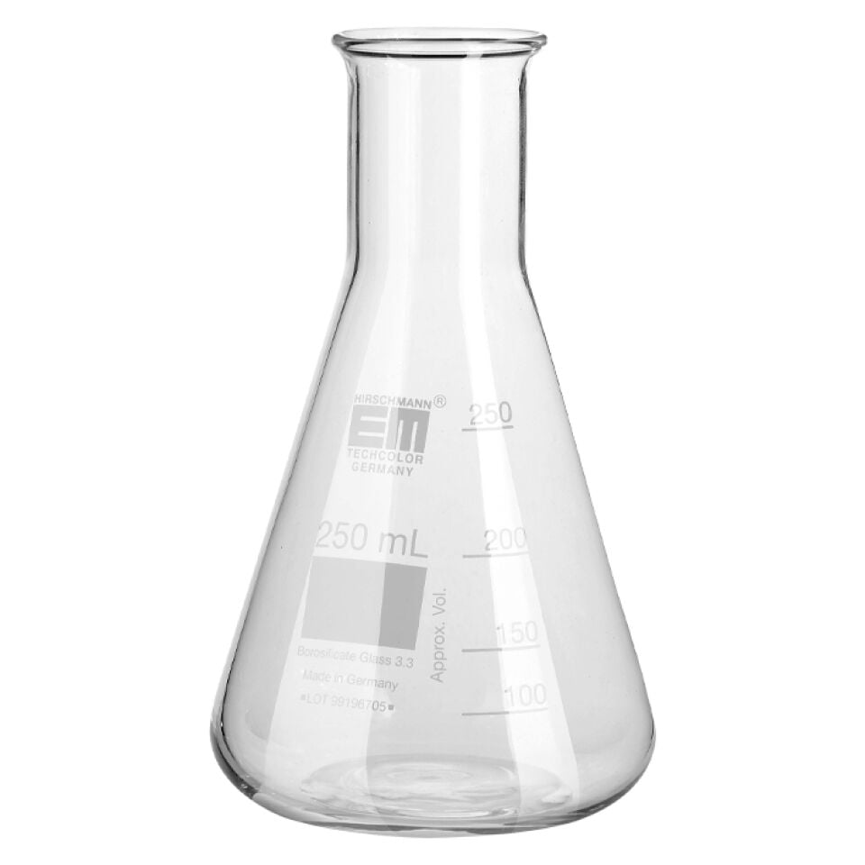 Hirschmann 7103380 Cam Erlen Geniş Ağızlı 100 mL