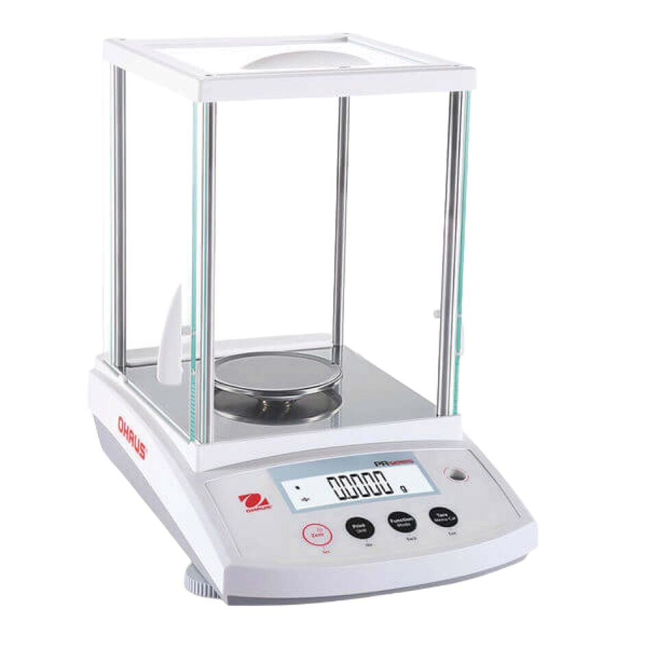 OHAUS PR224 Analitik Terazi 220 g 0,1 mg, 220 g maksimum tartım kapasitesi, 0,1 mg okunabilirlik
