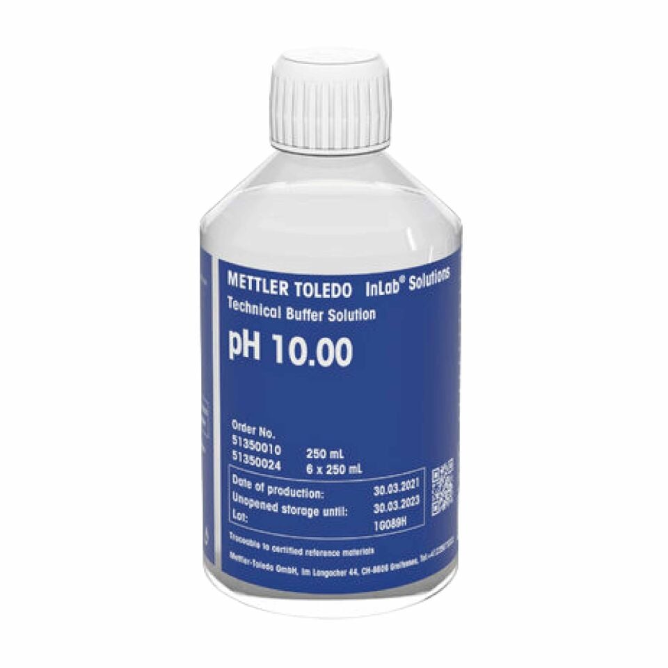 Mettler Toledo 51350010 Technical buffer pH 10.00 250mL Bottle