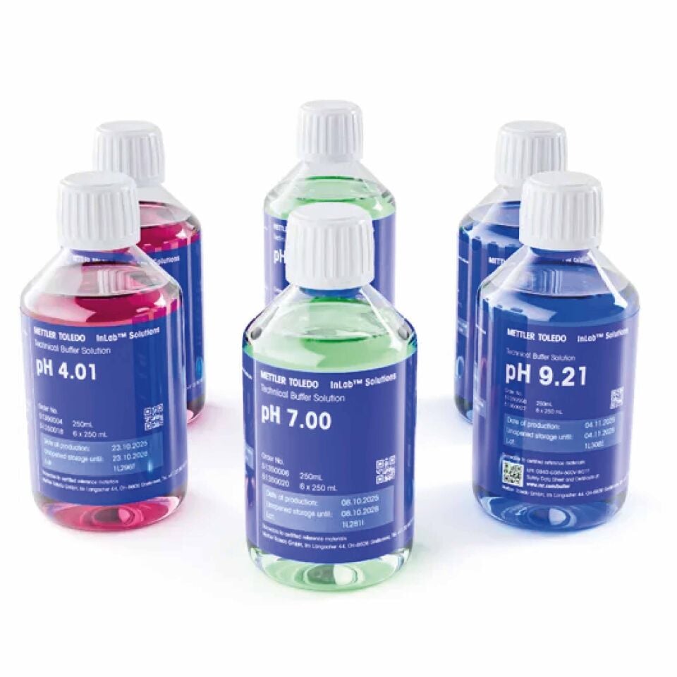 Mettler Toledo 30095312 Bottle Rainbow Kit 1, 6x250mL