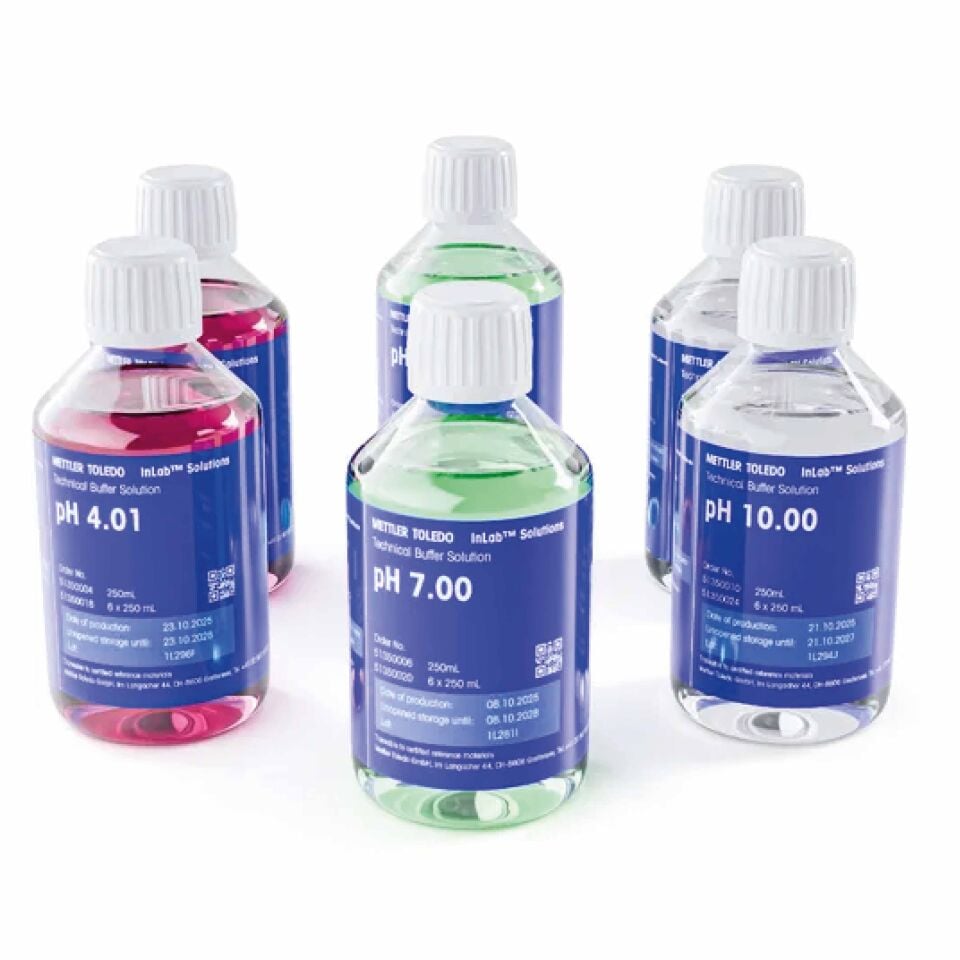 Mettler Toledo 30095313 Bottle Rainbow Kit 2, 6x250mL